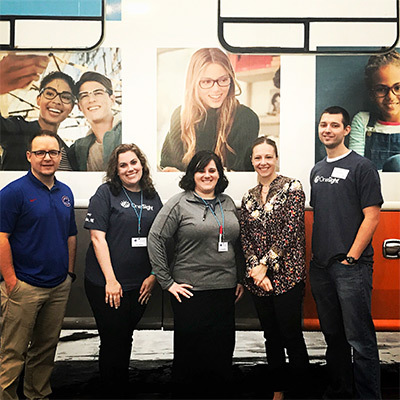 Eye Doctors (Optometrists) in front of OneSight RV in Omaha